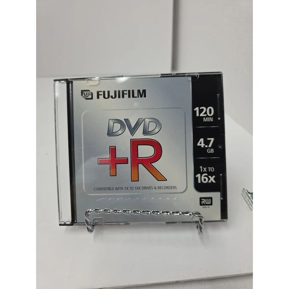 Fujifilm DVD+R Lot Of 4 120m Blank Storage Media 4.7GB Disc Data Video CD Music